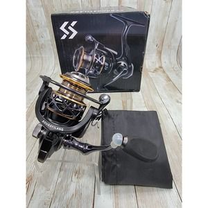 Sougayilang Fishing Metal Spinning Reel, 2000 Series with Folding Handle